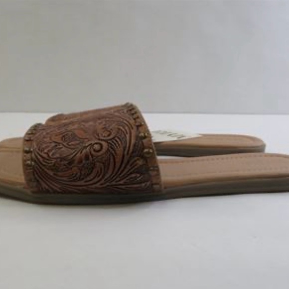 Myra Shoes Leather Slide Sandals, Size: 9 (Women NWT - Picture 7 of 8